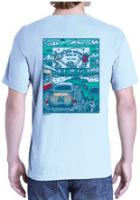 Load image into Gallery viewer, Chambray Silver Moon Characters Shirt