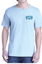 Load image into Gallery viewer, Chambray Silver Moon Characters Shirt