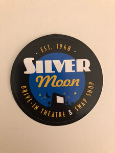 Silver Moon Sticker- Circle