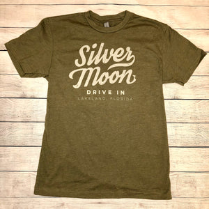 Olive Classic Silver Moon T-Shirt